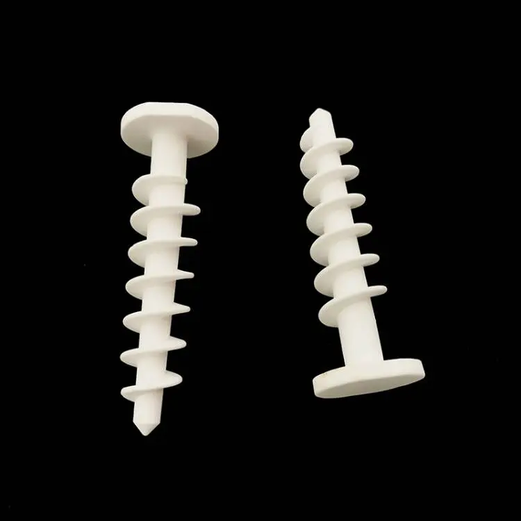 High temperature resistance alumina ceramic screw for fixing fiber blanket in kiln